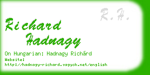 richard hadnagy business card
