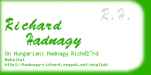 richard hadnagy business card